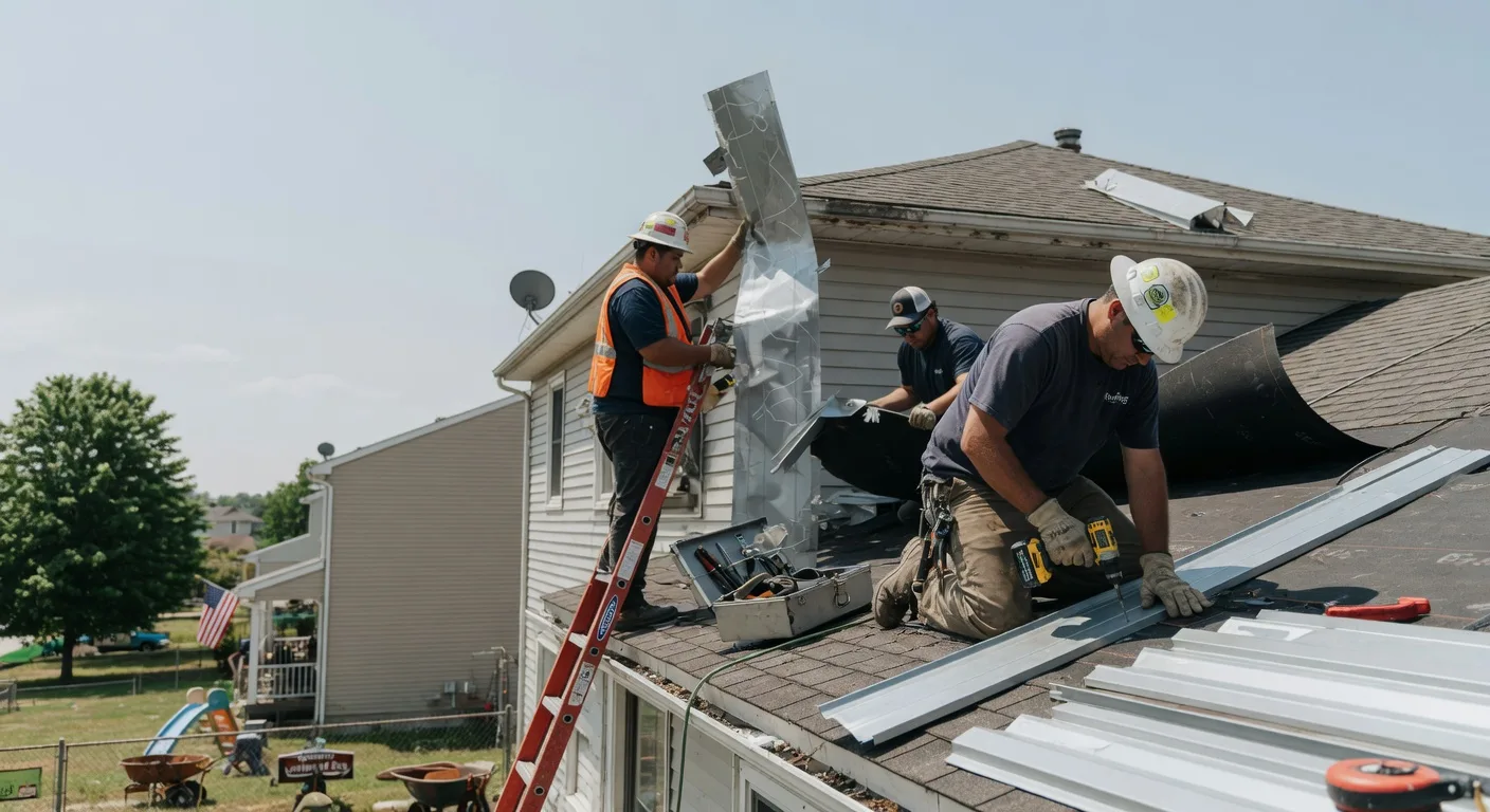 Storm Damage Metal Roof Repair in Houghton, IA